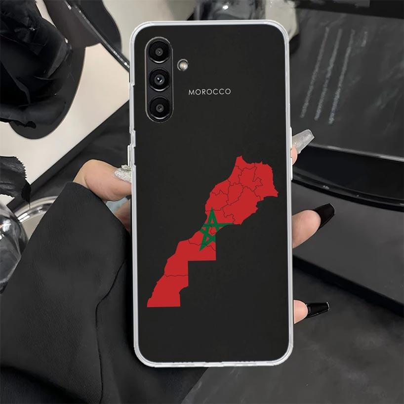Morocco Flag Phone Case for Samsung Galaxy A17 A16 A26 A36 A56 A15 A14 A13 A12 A55 A54 A53 A25 A24 A23 A35 A34 A33 A05S A04S Gal
