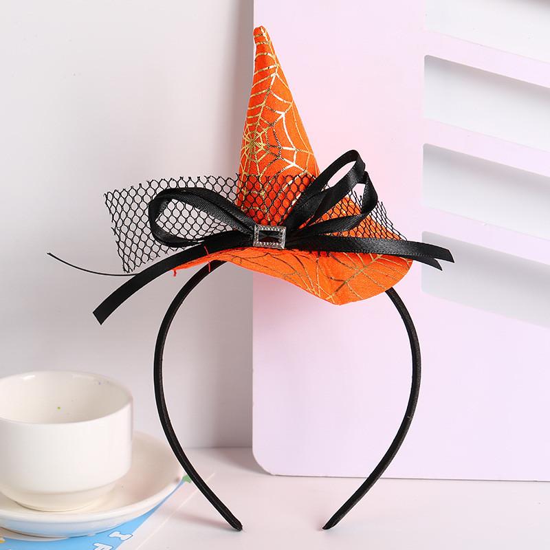 Handmade Halloween Hair Accessory With Spider And Witch Hat For Cosplay And Parties