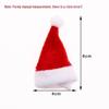 Mini Plush Christmas Hat for Wine Bottle and Cutlery Decor, 4x6cm Toy Accessories.