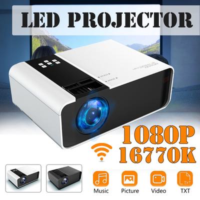 USB Mini Projector Full HD Portable 1920P HD LED Projector Multimedia Home Theater AV VGA HDMI TV For Home Cinema