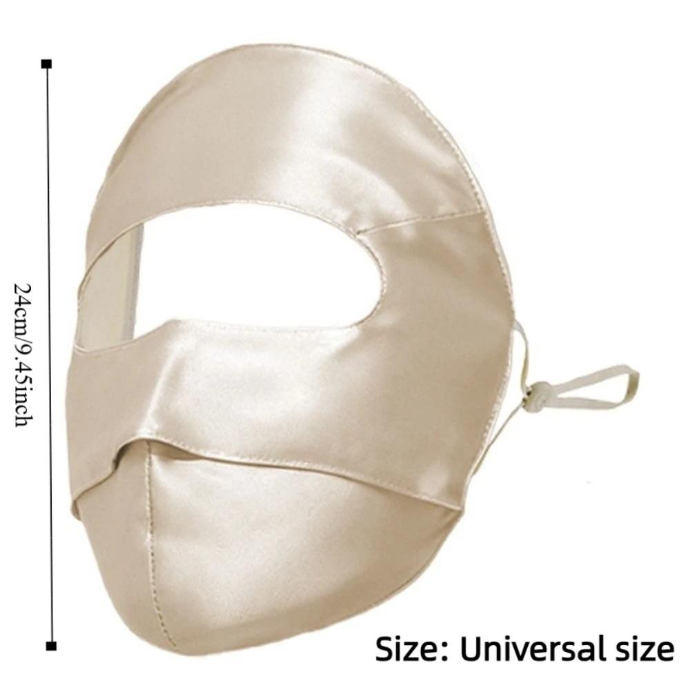 100% Silk Summer Sunscreen Mask Breathable Face Mask Fashion Bike Cycling Mask  for Women
