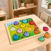 Wooden Ladybug Counting Puzzle Toy Educational Number Learning Game for Toddlers Preschool Kids Developmental Activity