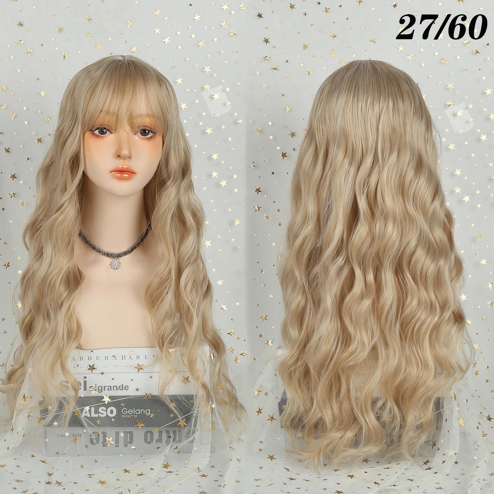 

Черный длинный женский парик с термостойким синтетическим париком Liu Haibo Черные женские афроамериканские волосы