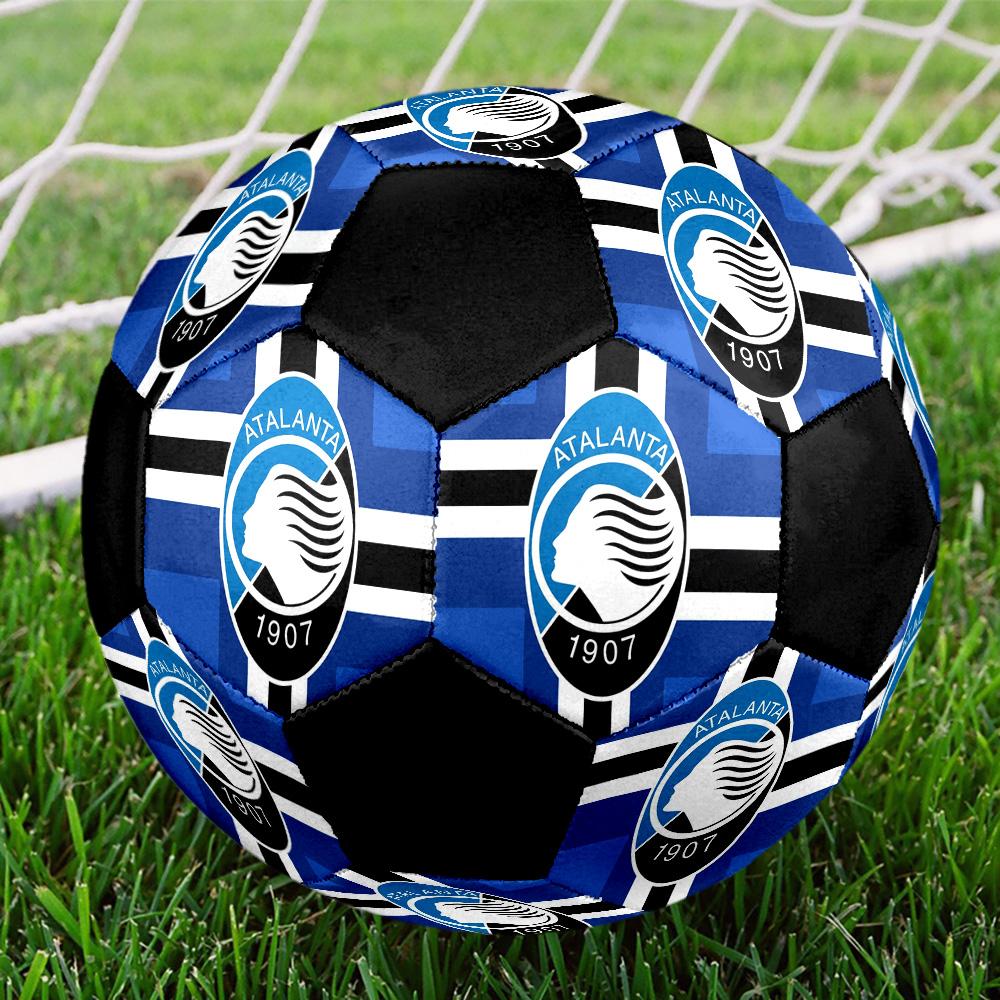 Pallone da Calcio Indoor Atalanta Colorato Cucito a Macchina PVC Misura 5 Pronto per Allenamento di Squadra e Competizione Durevole Alto Rimbalzo Fantastico Regalo Sportivo