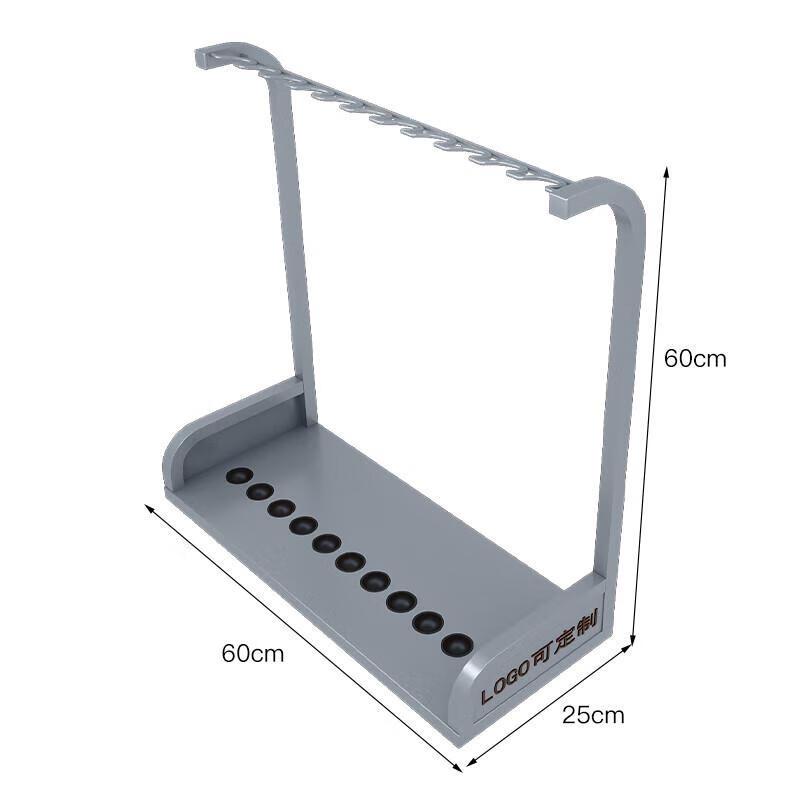 11-Hole Vertical Pool Cue Rack