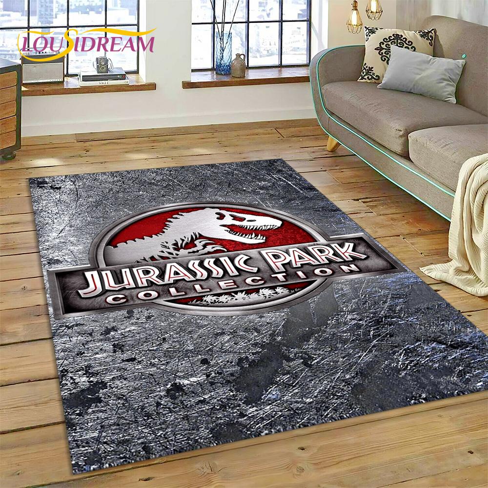 Tappeto Tappeto Tappetino Decorativo Antiscivolo per Soggiorno Camera da Letto, Tappetino per Porta, Decorazione per Divano, Tappeto Cartoon 3D Dinosauro Parco Giurassico Dino