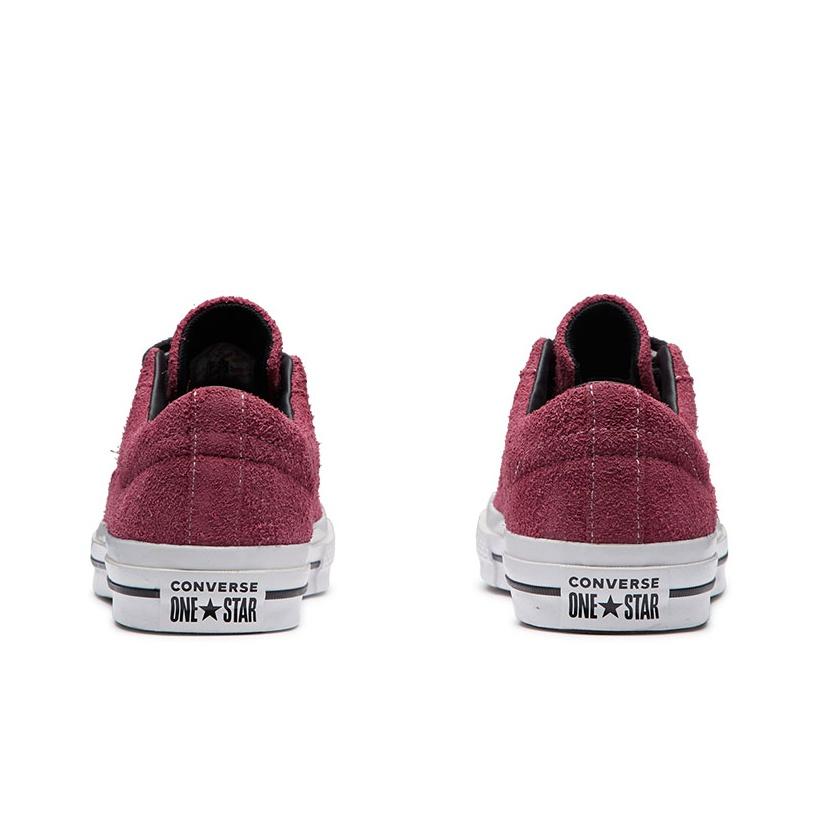 Converse One Star Suede Casual Comfortable Low Top Sneakers Unisex Sneakers Rose-Red 165955C
