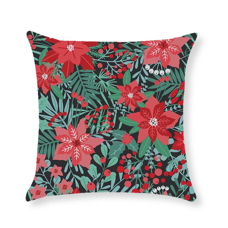 Home Christmas Throw Pillow Cover Holiday Home Cushion Cushion Cover Sofa Side Sleeping