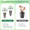 166Pcs Hydroponic Garden Accessories Pod Set Reusable Plant Pod Kit Clear Hydroponic Grow System Seed Pod Kit Garden System Home