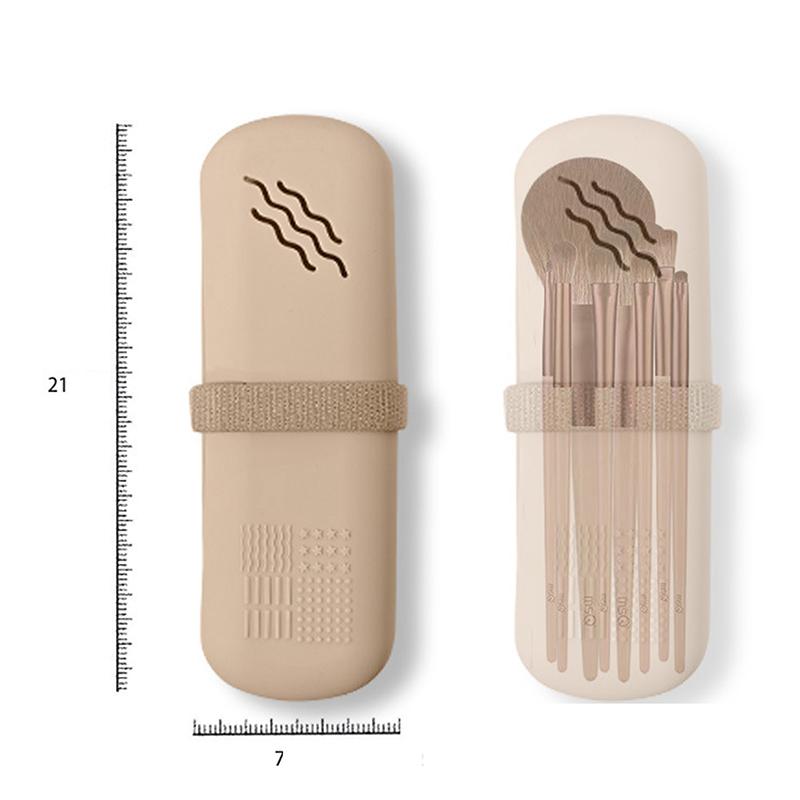 Silikonové pouzdro na make-up štětce na cestování Voděodolné pouzdro na make-up štětce na cestování na tužku na obočí a rty Organizér