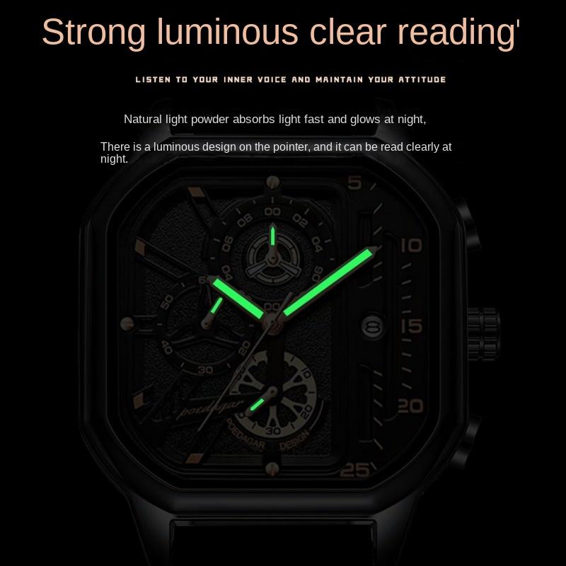 New Multifunctional Watch Top Brand Male Student Waterproof Luminous Quartz Fashion Watch