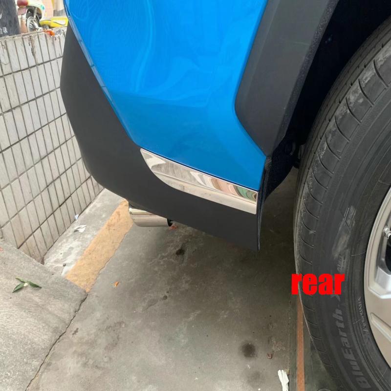 For Toyota RAV4 RAV 4 XA50 - Stainless Steel Front Rear bumper Corner Protection Strip Cover Trim Decorative