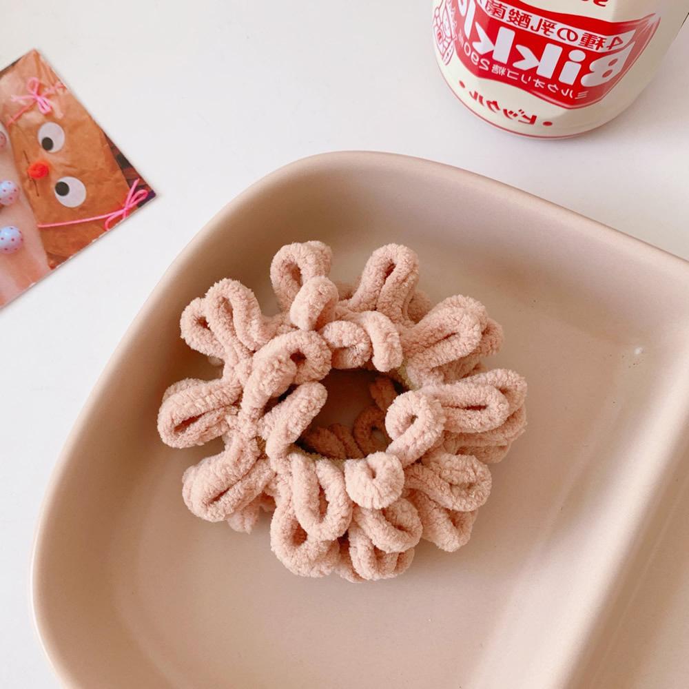 

Жіночі елегантні однотонні плюшеві м які еластичні гумки для волосся, фіксація хвоста, гумка для волосся, резинка для волосся, модні аксесуари для волосся