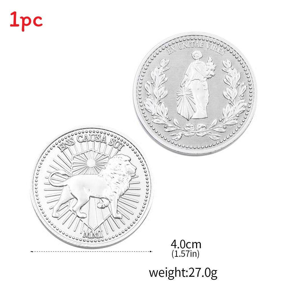 John Wick Metal Commemorative Coin With Vintage Letter Design For Collectors And Gift Giving