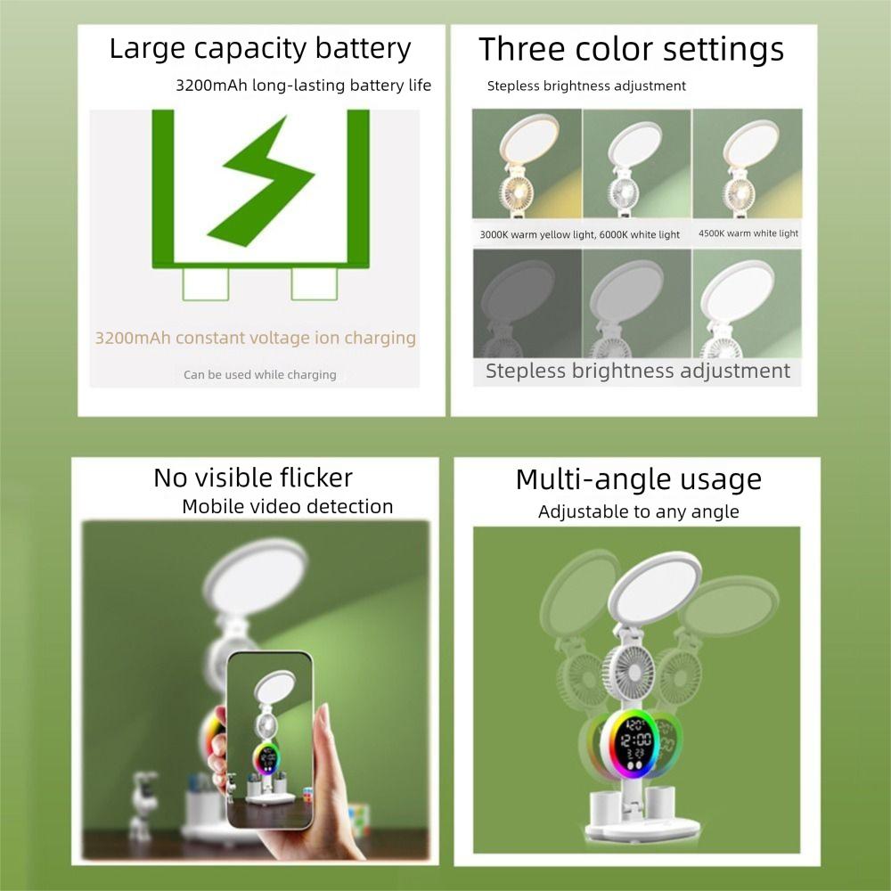 3 Colors LED Table Lamp USB Led Bedside Lamp Office Desk Study Lamp Penholder Desk Lamp  Student