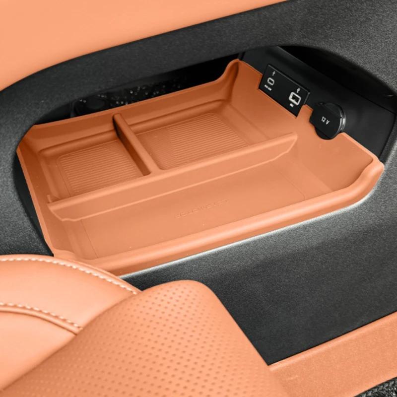 For LEAPMOTOR C16 2026 Dedicated Central Control Lower Level Storage Box Silicone Mat Car Interior Modified Accessories
