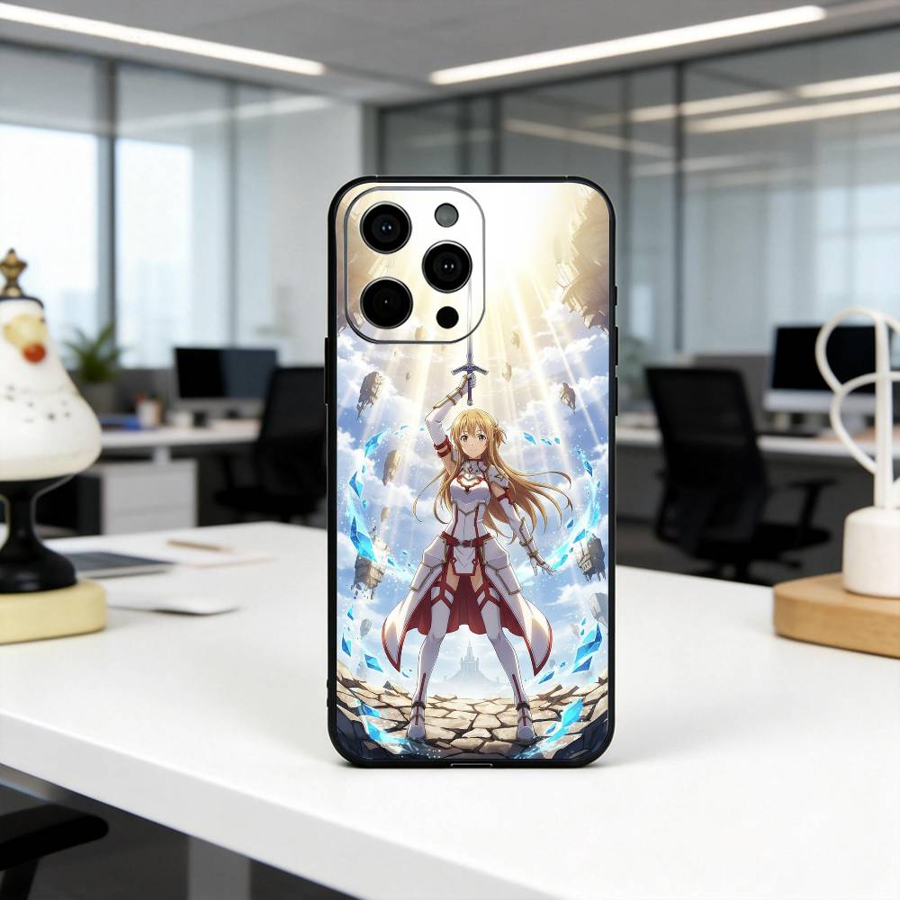Sword Art Online A-Asuna Y-Yuuki-es Phone Case Silicone Soft For IPhone 17 16 15 14 13 12 11 X XR Plus Pro Max Plus