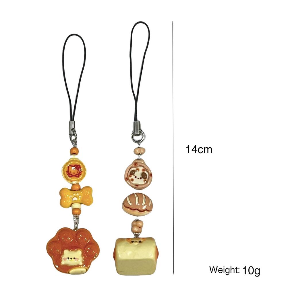 Xiaohongshu Dog Flower Roll Cute Toy Keychain & Lanyard Pendant