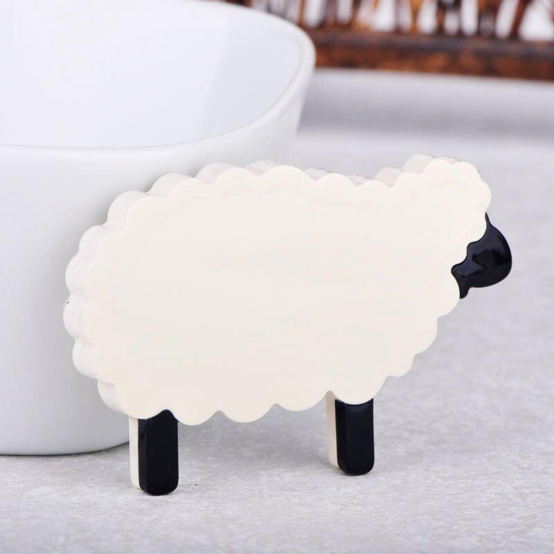 Blucome Fashion Cartoon Large Sheep Alpaca Brooch Acrylic Jewelry Animal Shape Badge Women Girl Child Bag Scarf Pins Accessories