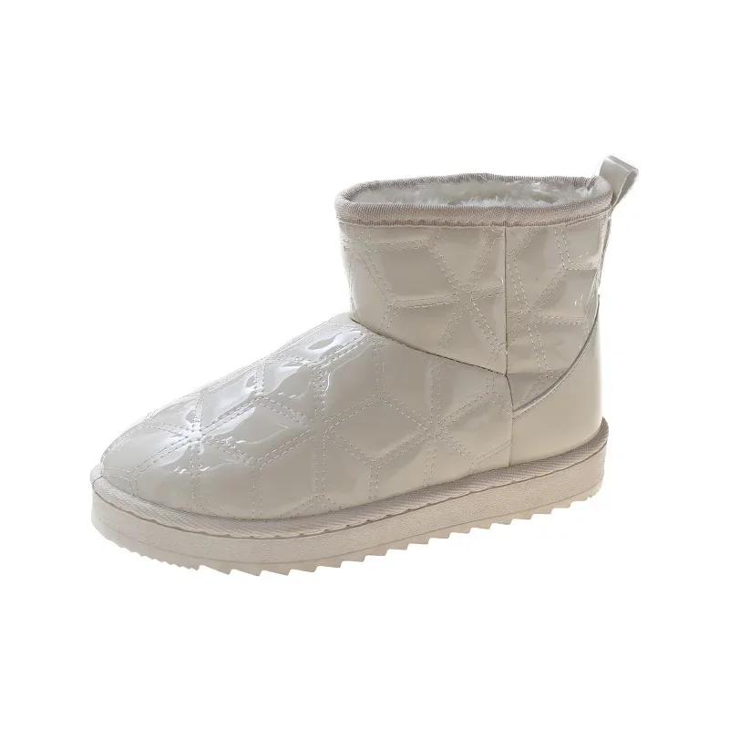 Fashion Female Booties Shoes New In Winter 2024 Ladies Ankle Snow Boots Spring Autumn Hot Large Size Warm Waterproof Non Slip Protective
