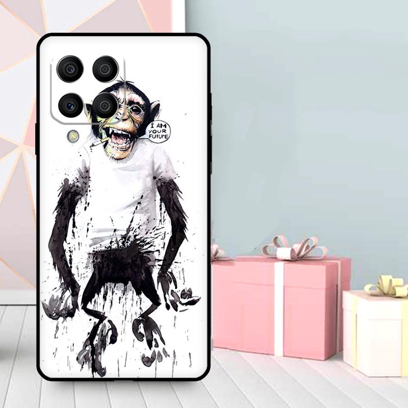 Cartoon Monkey Case For Samsung Galaxy M56 M52 M32 M53 M16 M11 M21 M31 M35 M12 M13 M14 M15 M36 M55 M34 M54