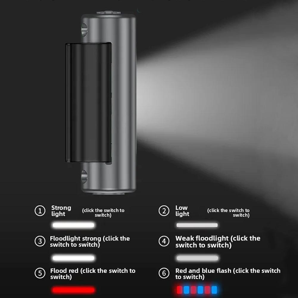 1Pc High Brightness COB LED Headlight Camping Visibility Jogging LED Light Safety Magnet Clip on Running Light Outdoor Sport