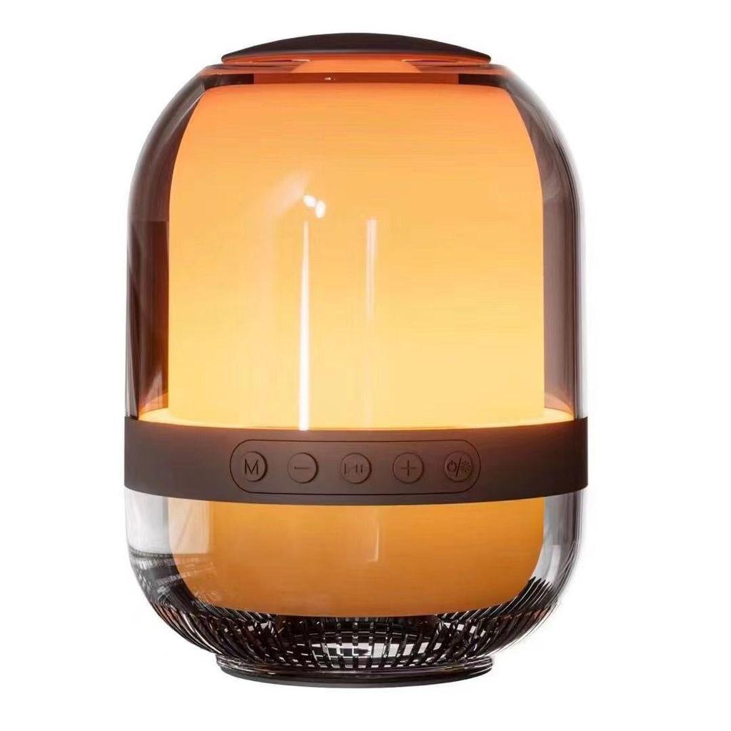 Bluetooth Smart Reconnection Mini Portable Outdoor Speaker with Subwoofer & Colorful Lights M9