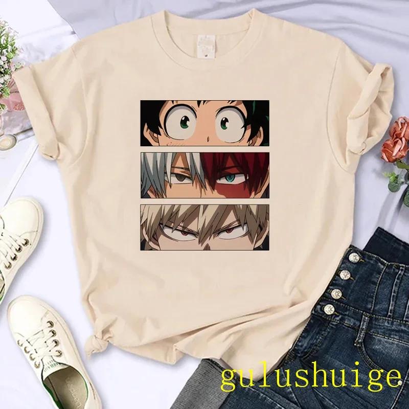 Japanese Anime My Hero Academia T Shirt Women Boku No Hero Academia Manga T-shirt Bakugou Himiko Toga Graphic Tees Tshirt
