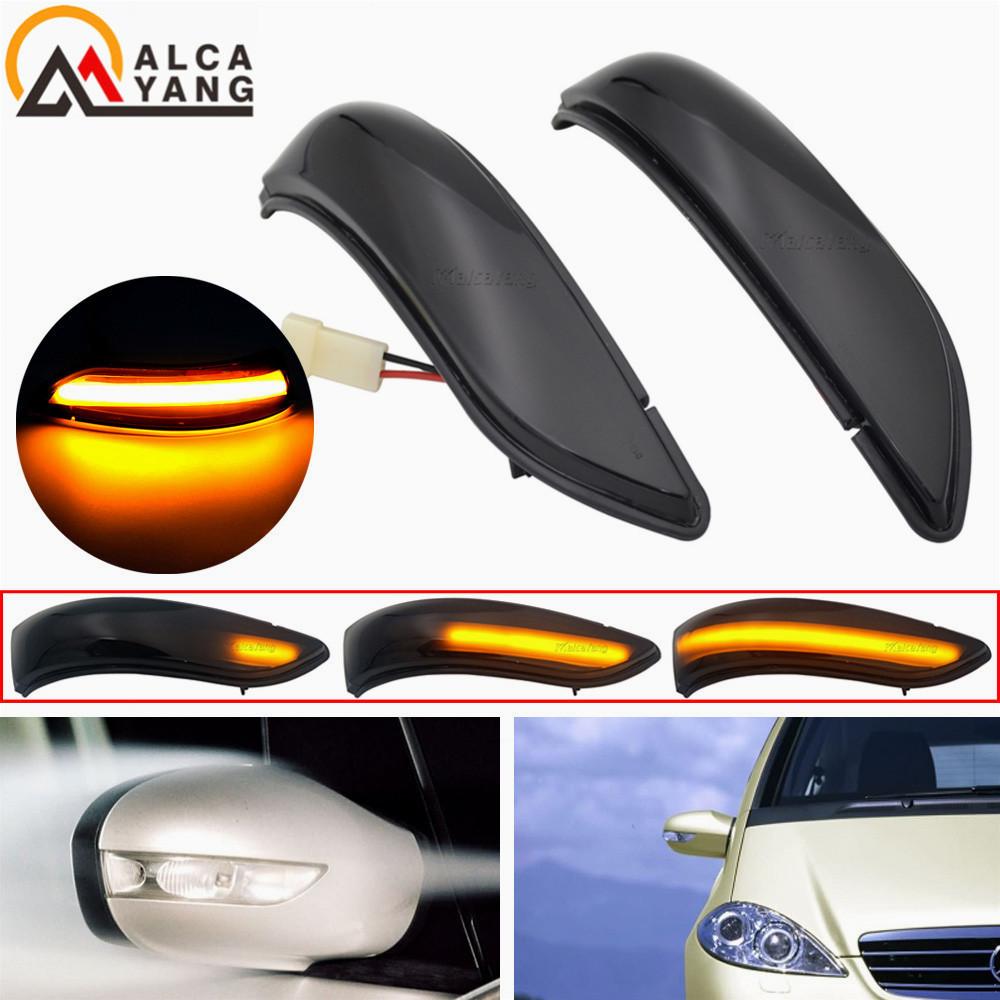 

2x Dynamic Side Mirror Blinker Light LED Turn Signal Lamps for Mercedes Benz A B Class W169 W245 2004-08