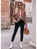 Women's 2024 Oversize Loose Plaid Shirt - European & American Casual Autumn/Winter Fashion