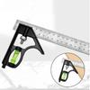 300mm Square Right Angle Ruler Protractor Adjustable Woodworking Tools Angle Ruler Measuring Tools Combination Spirit Level