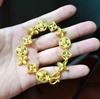 Elegant Four-Leaf Clover Gold-Plated Bracelet: High-End Fashion for Men and Women