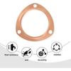 2PCS 3" Exhaust Gasket,Copper Exhaust Flange For Header Gasket & Collector Gasket,Car Accessories Exhaust Pipe Gasket Compatible With