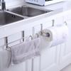Sturdy and Durable Stainless Steel Kitchen Over Door Roll Paper Holder Paper Towel Rack Hanger