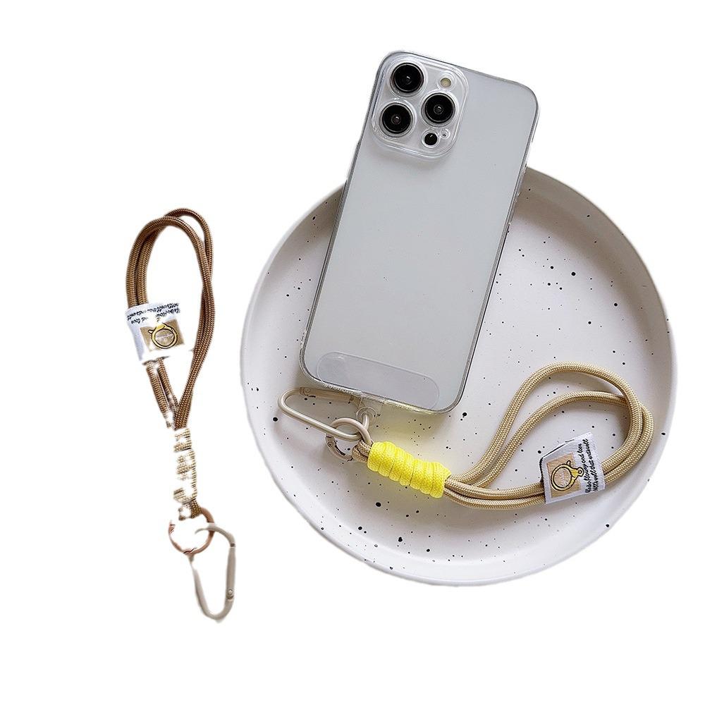 Double Rope Nylon Braided Keychain for Mountaineering, Couple Mobile Phone Rope Bag Pendant.