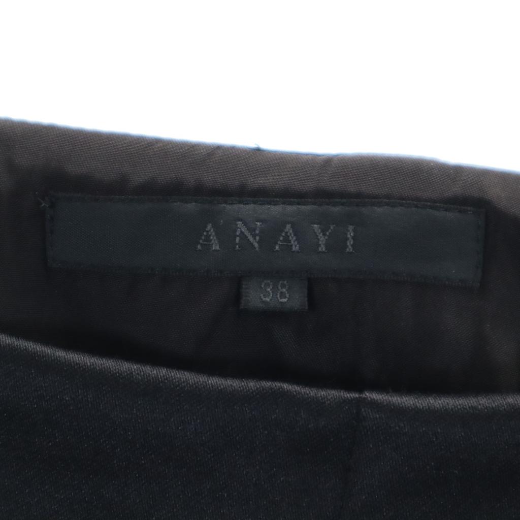 ANAYI Made In Japan Knee Length Skirt 38 Black Women Used