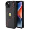Etui Do iPhone 15 Plus Ferrari Twist Metal Logo Czarny