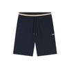 Mens Fleece Striped Tapered Sweat Shorts