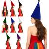 Sametová špičatá kónická čepice pro dospělé Trpaslík Elf Cosplay Pokrývka hlavy pro Halloweenskou Vánoční Večírek Maškarní Karnevalový Tematický Event
