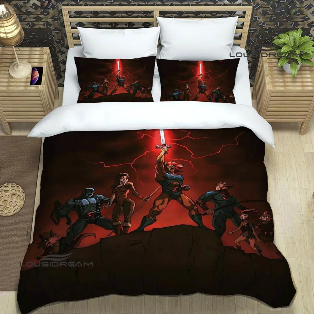 Thundercats Anime Printed Bedding Sets Exquisite Bed Supplies Set Duvet Cover Bed Comforter Set Bedding Set Luxury Birthday Gift
