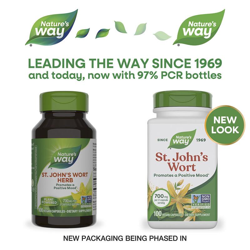 St. John's Wort, 100 Vegan Capsules (350 mg per Capsule)