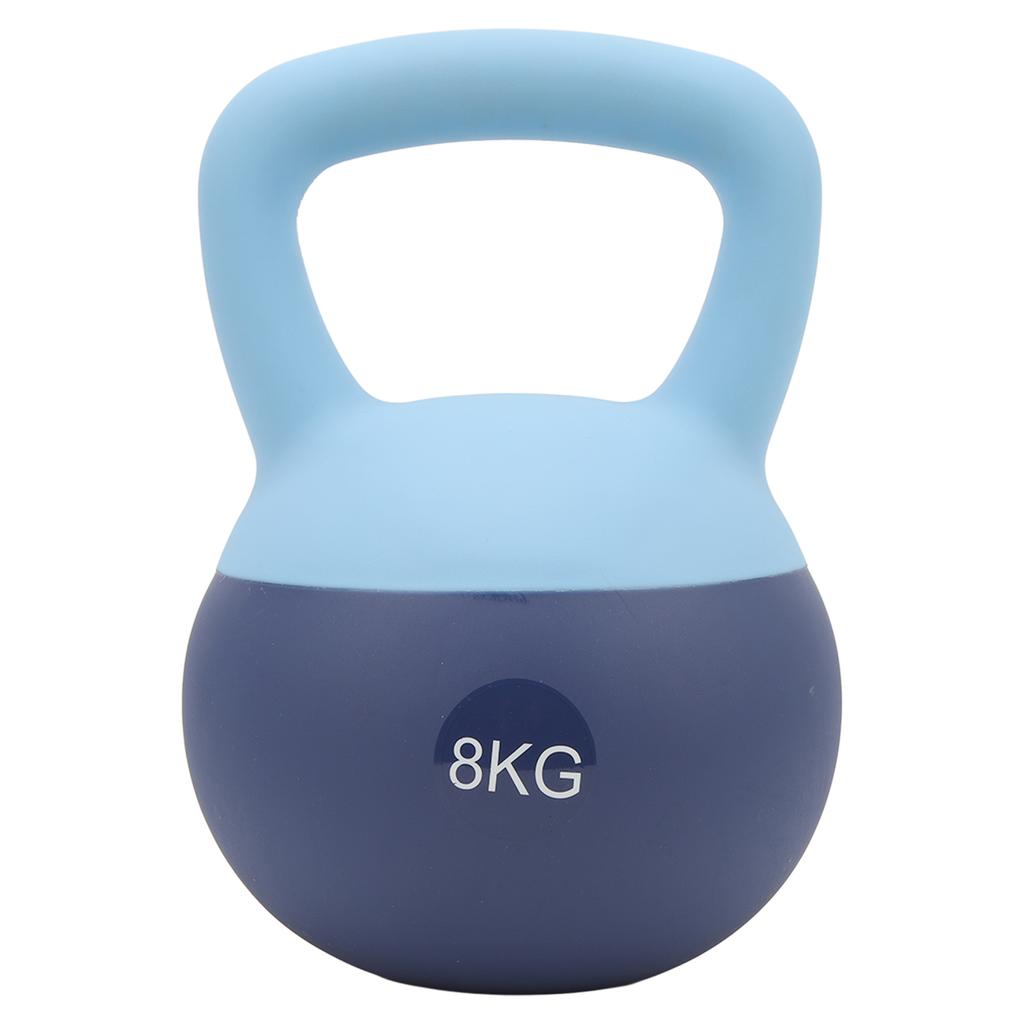 Miękki Kettlebell Miękka Podstawa Mocny Uchwyt Elastyczny Kettlebell do Treningu Mięśni Niebieski 8kg