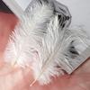 15Cm Black Ostrich Hair Diy Dream Catcher Jewelry Handicraft Material White Feather Wedding Background Wall Decoration