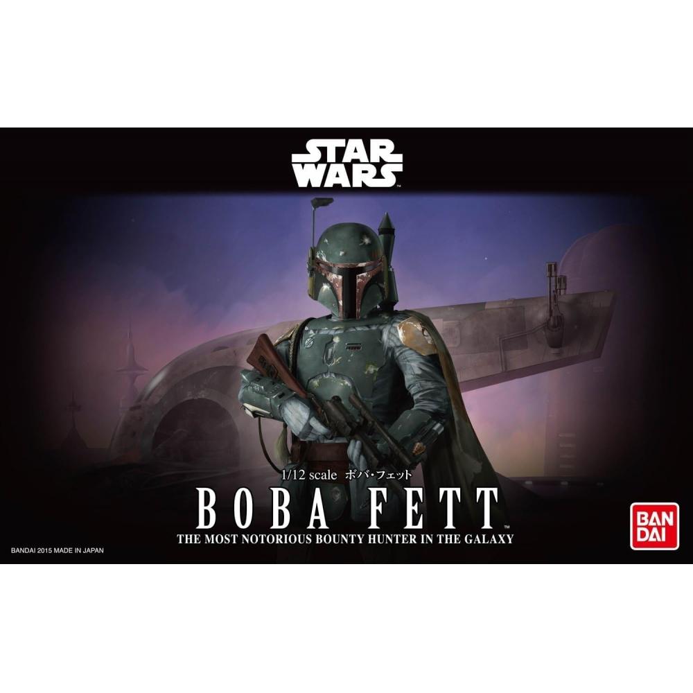 Bandai Spirits  Bandai Spirits  Star Wars 1 12 Scale Boba Fett Color Coded Plastic Model