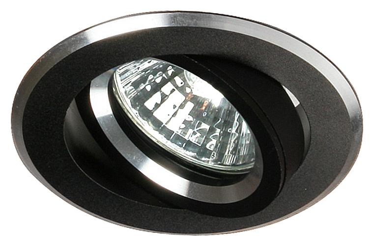 UA-01 STB/AL MR16 SAT black, tilting ceiling, aluminum