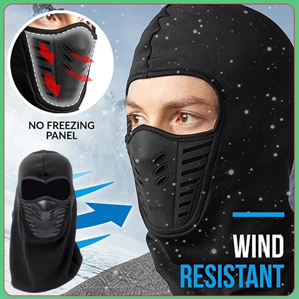 Winter Outdoor Motorcycle Riding Warm Hat Unisex Windproof Dustproof Full Face Mask Skiing Hiking Cycling Balaclava Cap