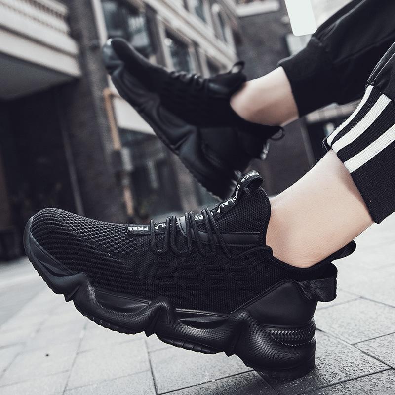 Herren Leichte Bequeme Atmungsaktive Modeschuhe Gummi Übergröße Outdoor Freizeit Sneaker Top Qualität