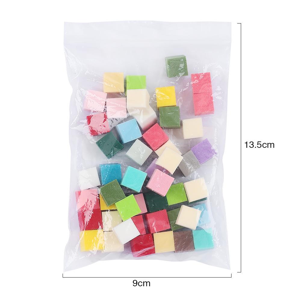 Nail Art 1Cm Mini Tofu Cubes Pat Glue Scratch Pen Tool Set Sponge Gradual Change Smudge Blush Small Square
