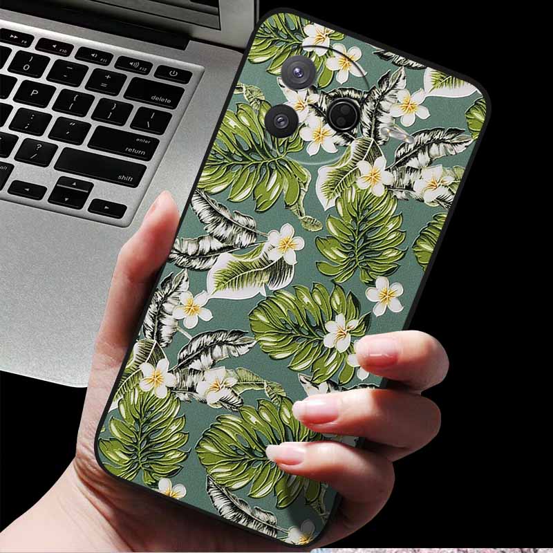 For Xiaomi Poco F7 Pro/ Poco F7 Ultra 3D Relief Embossed Retro Silicone Back Cover Case for Poco F7 Pro 5G Emboss Funda F7 Ultra