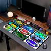Geometry Dash Print Mouse Pad, Anti‑Slip Desktop Keyboard Mat, for PC Laptop Gaming Working Daily Use, Cool Festival Surprise Gift